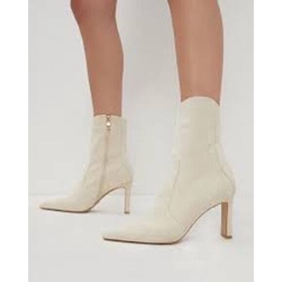 NEW Bellini Lornie Faux Suede Stone Modern Western Bootie Size 9 - Picture 9 of 9